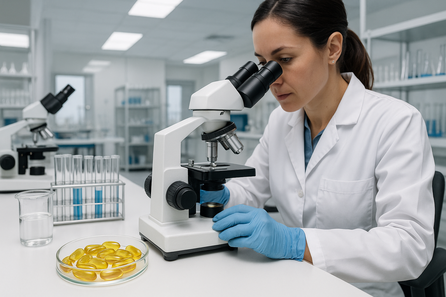 Labor test von Oregano öl kapseln